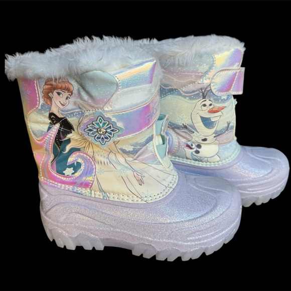 Disney Frozen Winter Boots Size 12 light up - Picture 6 of 8